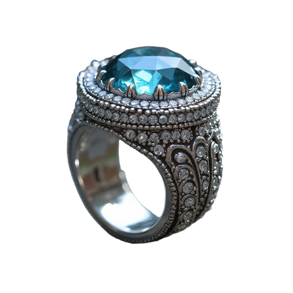 Elegant Blue Gemstone Ring